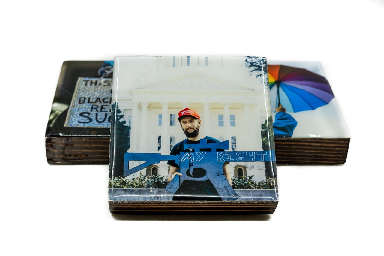 MAGA Pintrest Gun Project Coaster