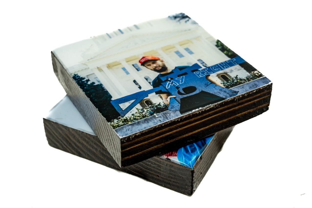 MAGA Pintrest Gun Project Coaster
